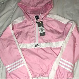 Baby pink Adidas Windbreaker